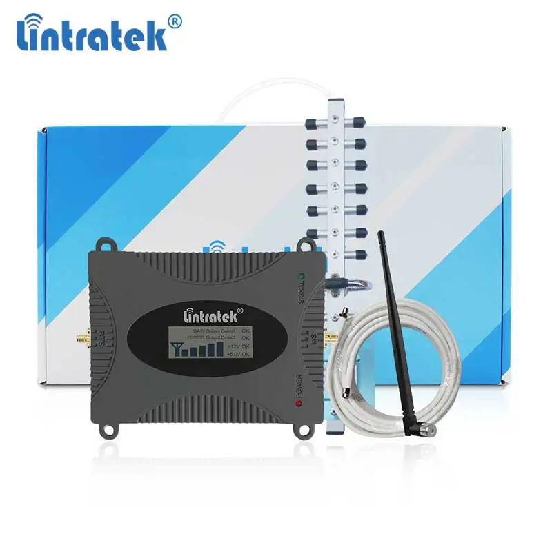 

Lintratek 850 Booster 900 1800 mhz 2g 3g 4g triband 70dB 23dBm Cell Phone CDMA Gsm Dcs Signal Boosters