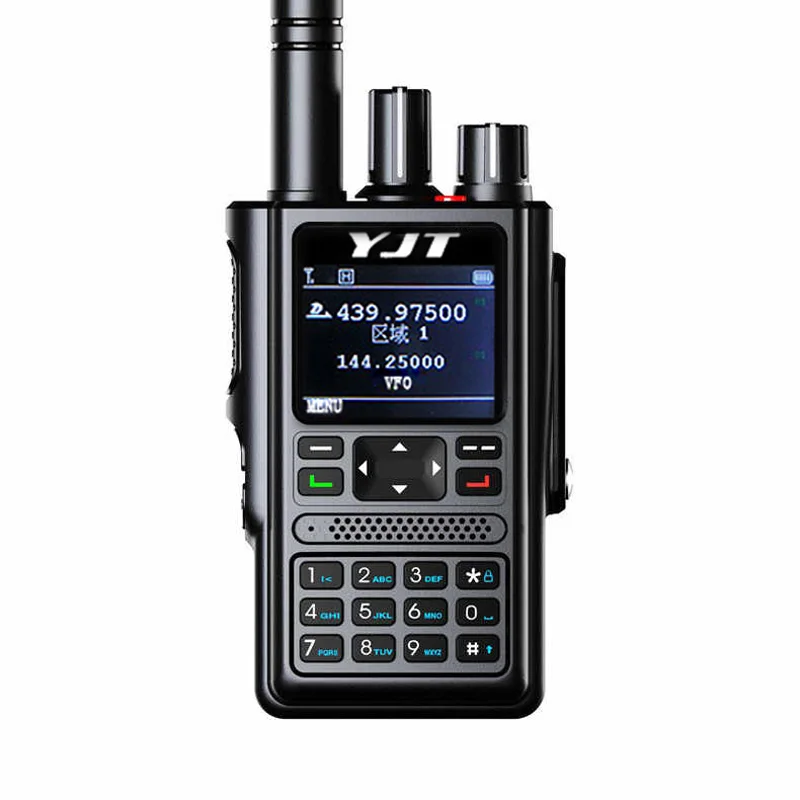 

Factory Hot sales DM-8800 Portable VHF UHF K0442 Encrypt GPS Digital Walkie Talkie 2inch Ip67