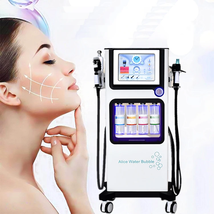 

New Products 2022 Unique Blackhead Suction Extractor Skin Scrubber Deep Face Cleaning Hydra Oxigen Aqua Jet Peel Facial, White