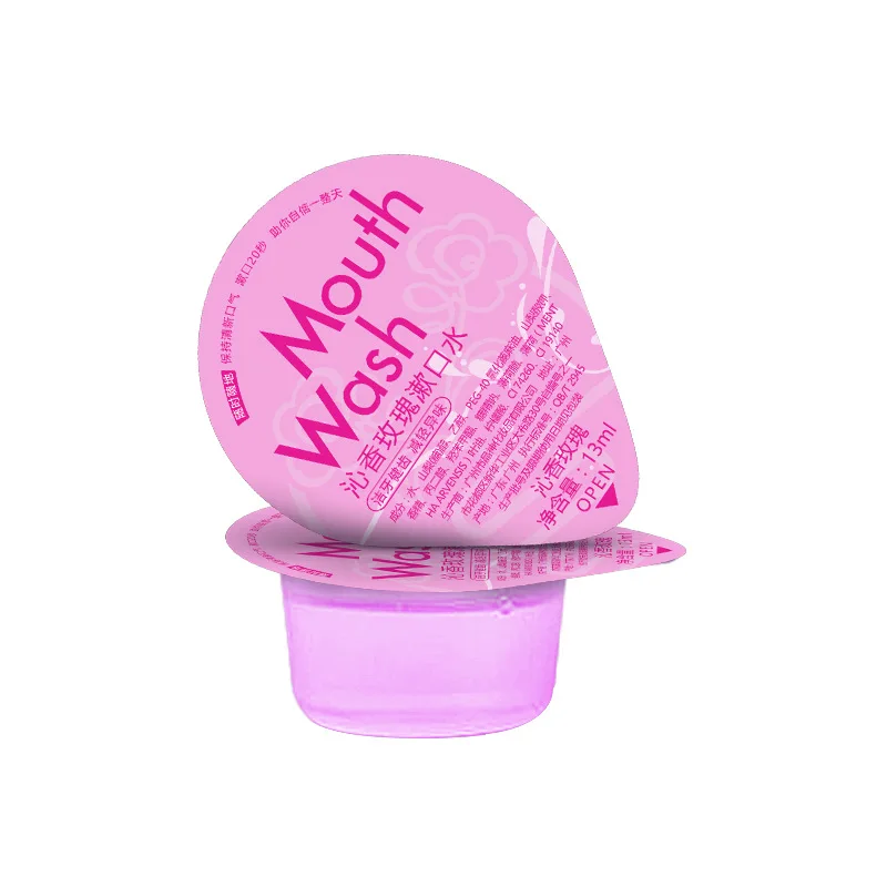 

Travel size antiseptic for bad breath gargling mouth wash rose mint portable mini mouth wash