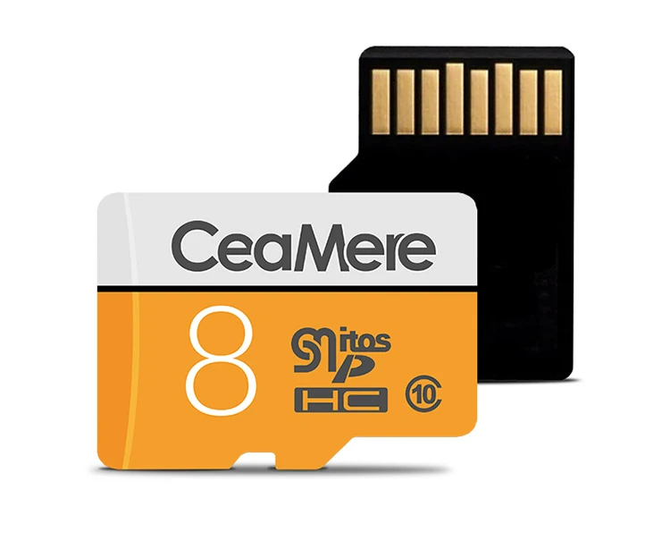Ceamere White Red Micro Memory SD Cards 128GB Speicherkarte TF Memoire Carte 4GB 8GB 16G 64GB 256GB 128GB Micro Kort SD Card