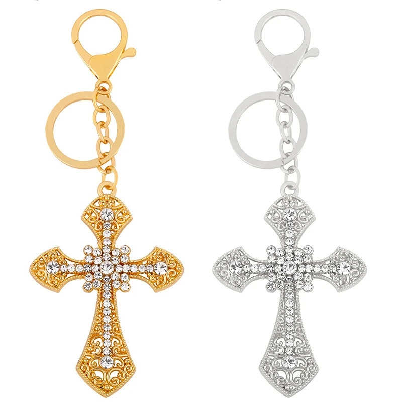 Fashion Keychains Keyring Rhinestone Key Chains Charm Pendant Necklace Gift 