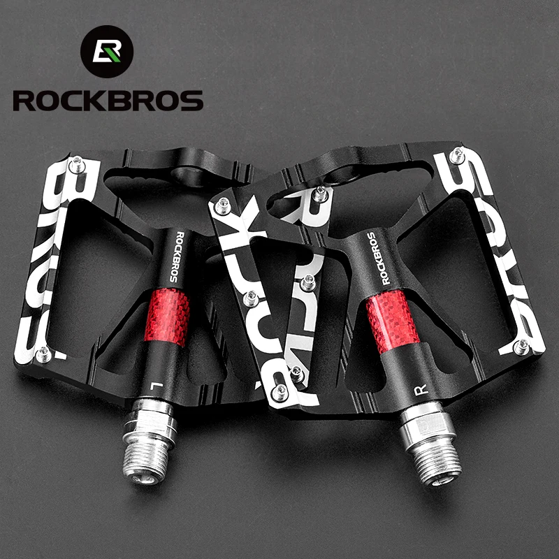 

Ultralight Aluminium Alloy CNC Ball Bearing Bike Pedals 9/16" Road Bicycle Fixed Gear MTB Cycling Flat Pedal, 4 colors