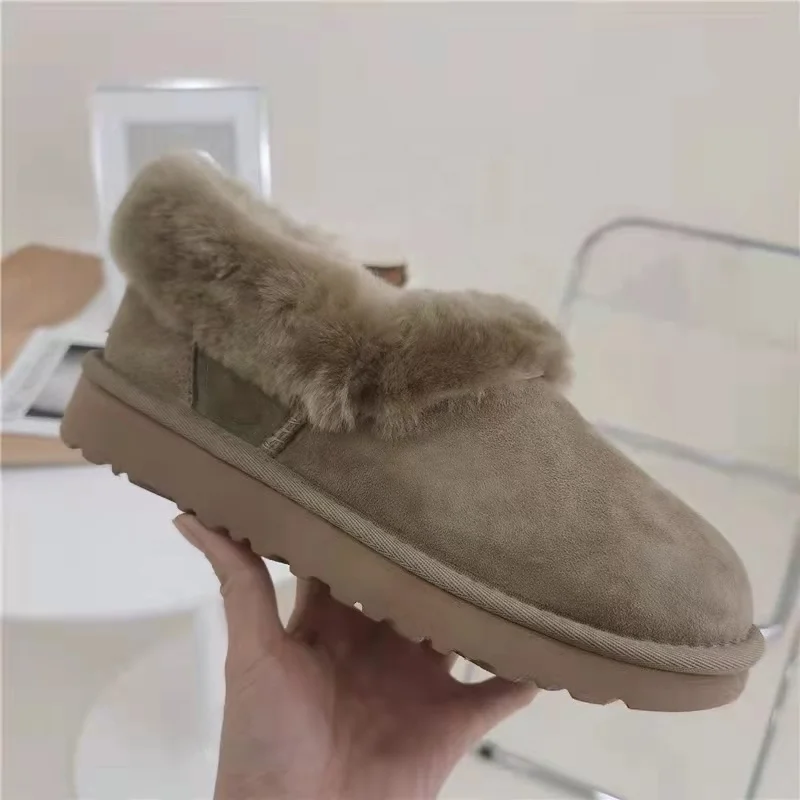 

Factory OEM New Fashion Ankle women Flats Casual shoes Winter Warm Fuzzy boots designer women snow boots, Customized color