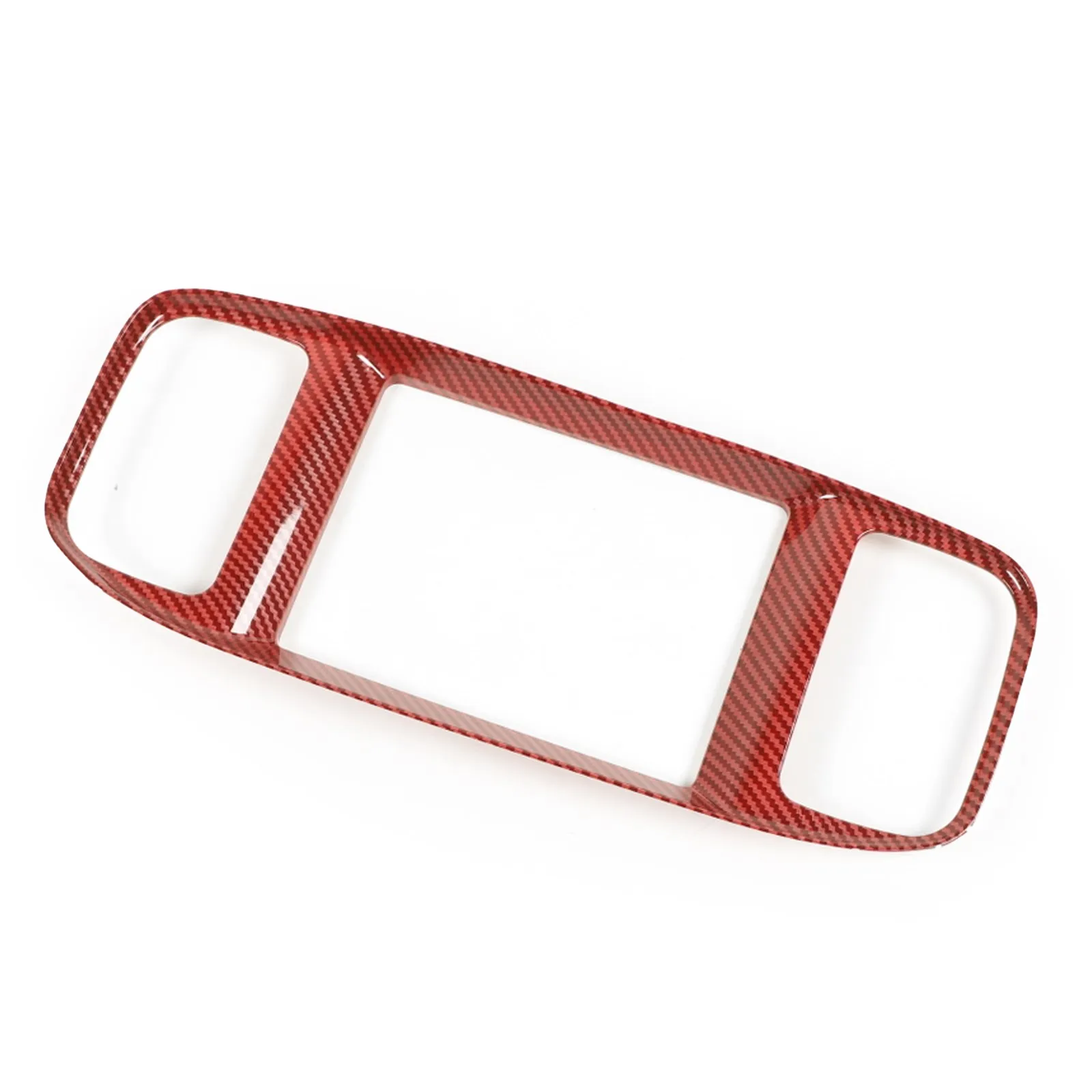 

Areyourshop Red Console Navigation GPS AC Vent Panel Cover Trim For Charger 2015 2016 2017 2018 2019 2020+, Red carbon fiber