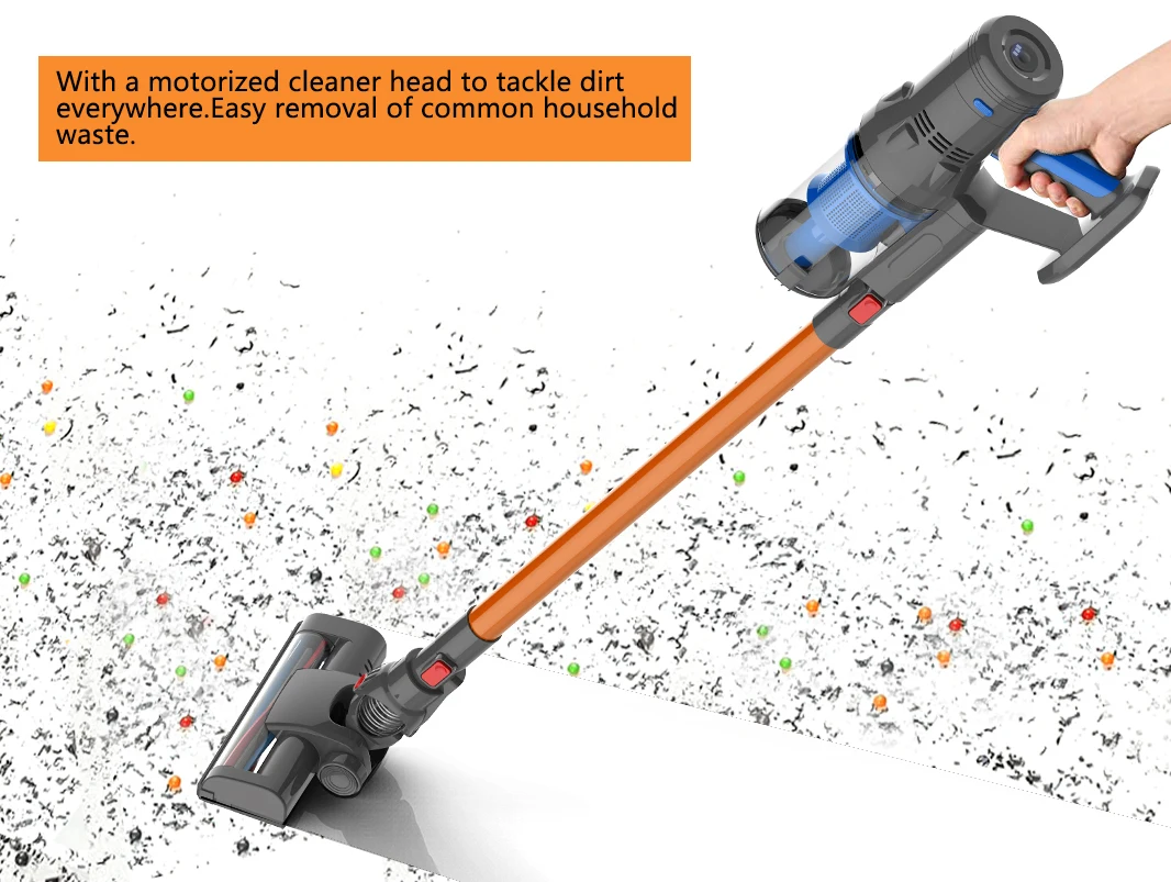 Cordless Power Vacuum Cleaner Rechargeable Vacuum Cleaner 17kpa