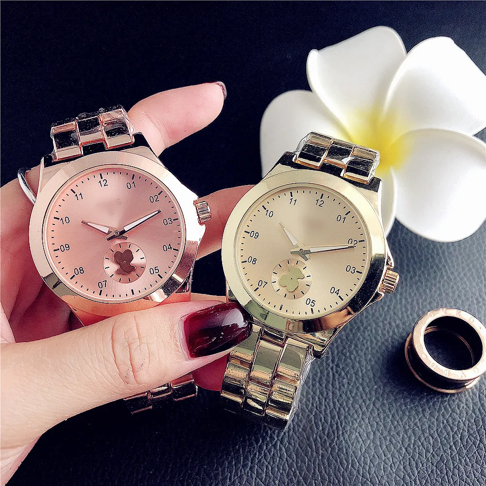 

the multifunctional rose gold women watch men quartz wristwatch stainless steel fashion brand unique design lady watches