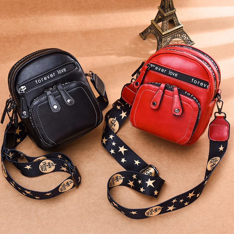 

TD2017 2020 new shoulder female bag messenger bag simple wild mini mobile phone bag for women