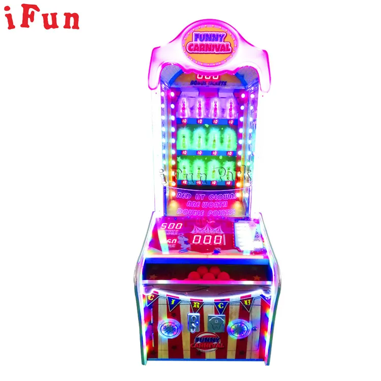 Ifun Park Factory Sale Funny Carnival Hit Clown Ball Shooting Ticket 