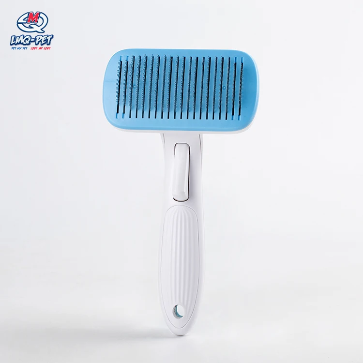 

dog grooming comb pet hair remover brush Pet Grooming Tool Dog Cat Long Pin Self Cleaning Slicker Pet Grooming Brush, Picture