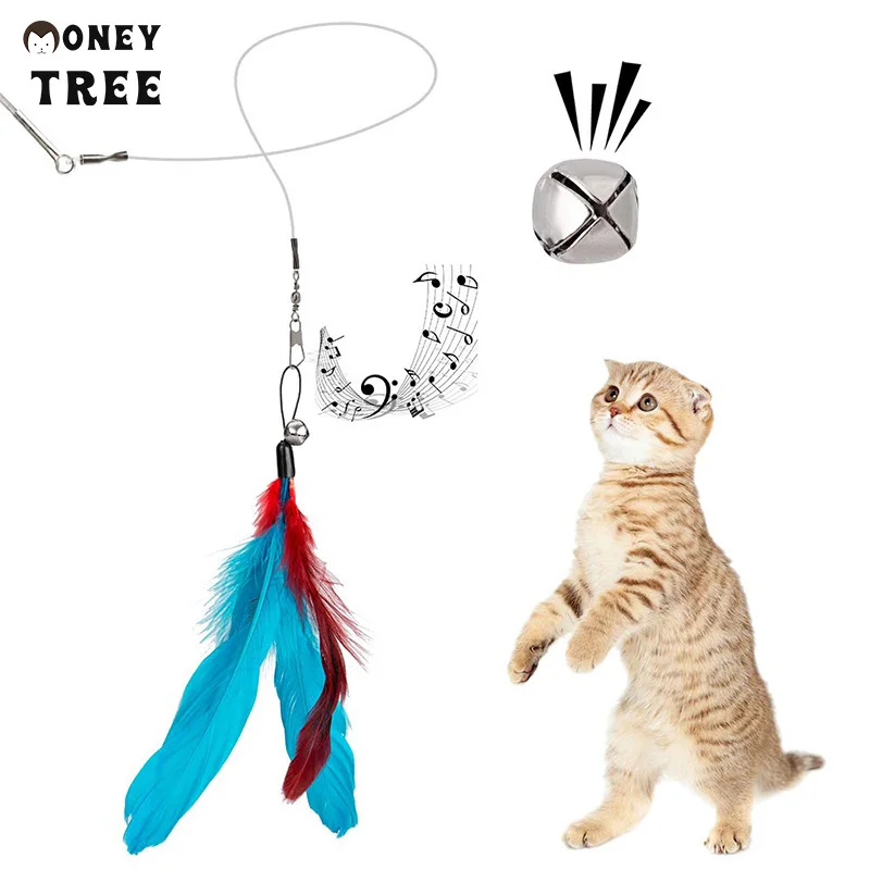 

Funny stick Safe funny wand Stick Color Scratch Play Pad Interactive Cat Plush Floppy Fish Toys, Mix color