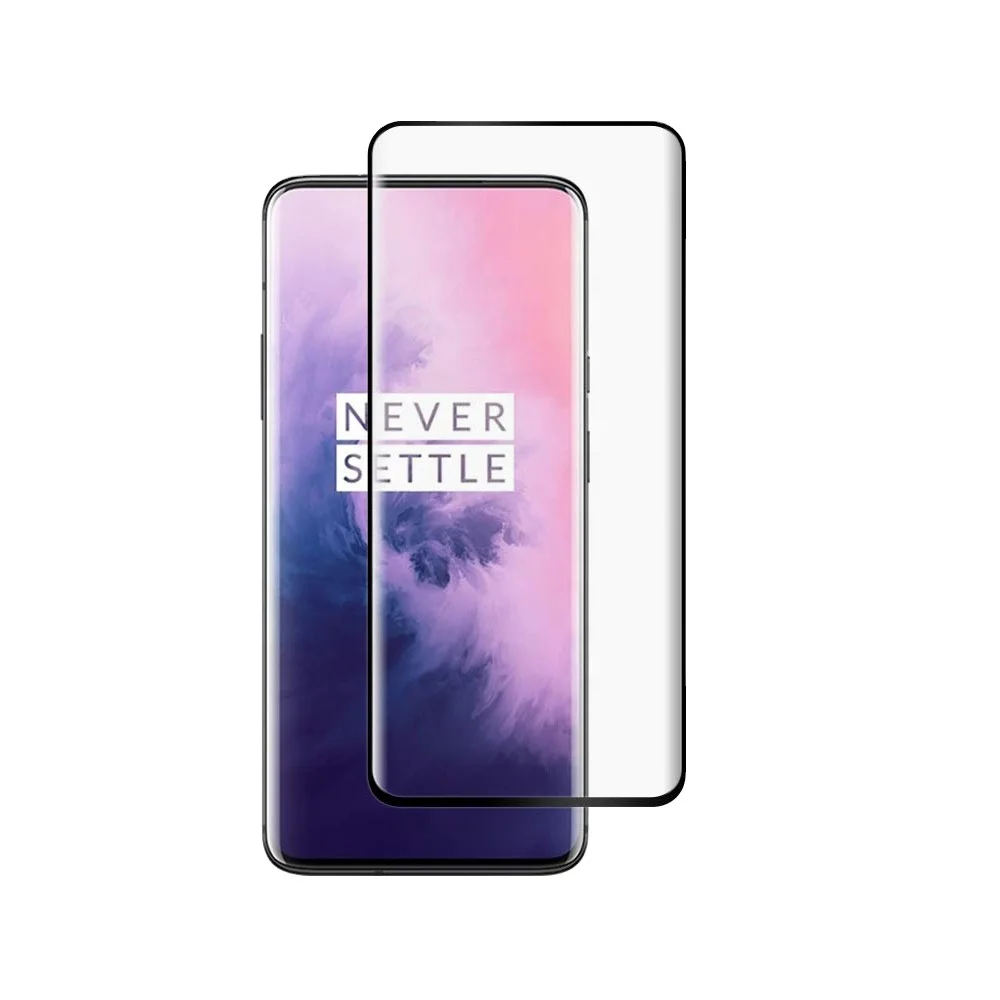 

Custom made 3D curved 9h full glue tempered glass screen protector For Oneplus 7 Pro