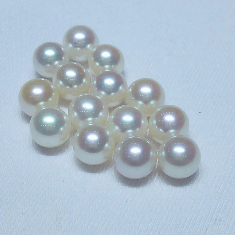 

zhuji cultured natural freshwater pearl high luster half drilled pearls price 3a quality loose round pearls white pink purple