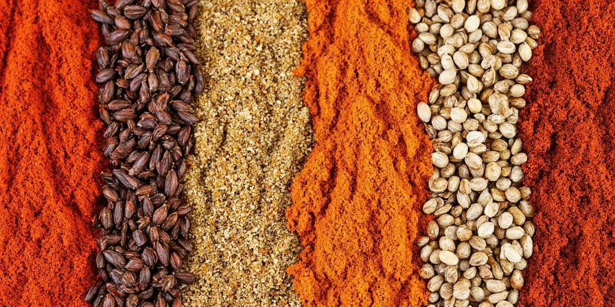 Kitchen environment showing heat, light, and moisture sources near spices