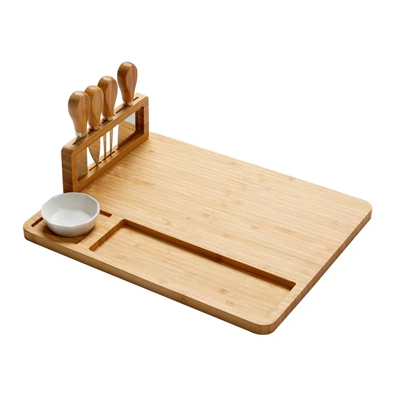 

Eco-friendly bamboo Appetizer Dessert Fruits Vegetables cheese Cutting Board, Black