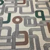 Euro drapery jacquard abstract geometric strip chenille sofa fabric