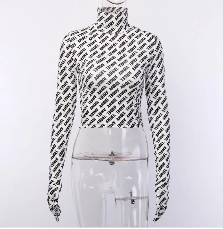 Fall wearing women full sleeve tops y blusas with gloves for ladies