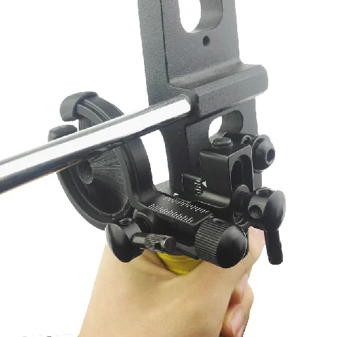 

Archery Arrow Rest TP815 CNC Aluminum Brush Holder Compound Bow Right Hand Hunting Accessories, Black