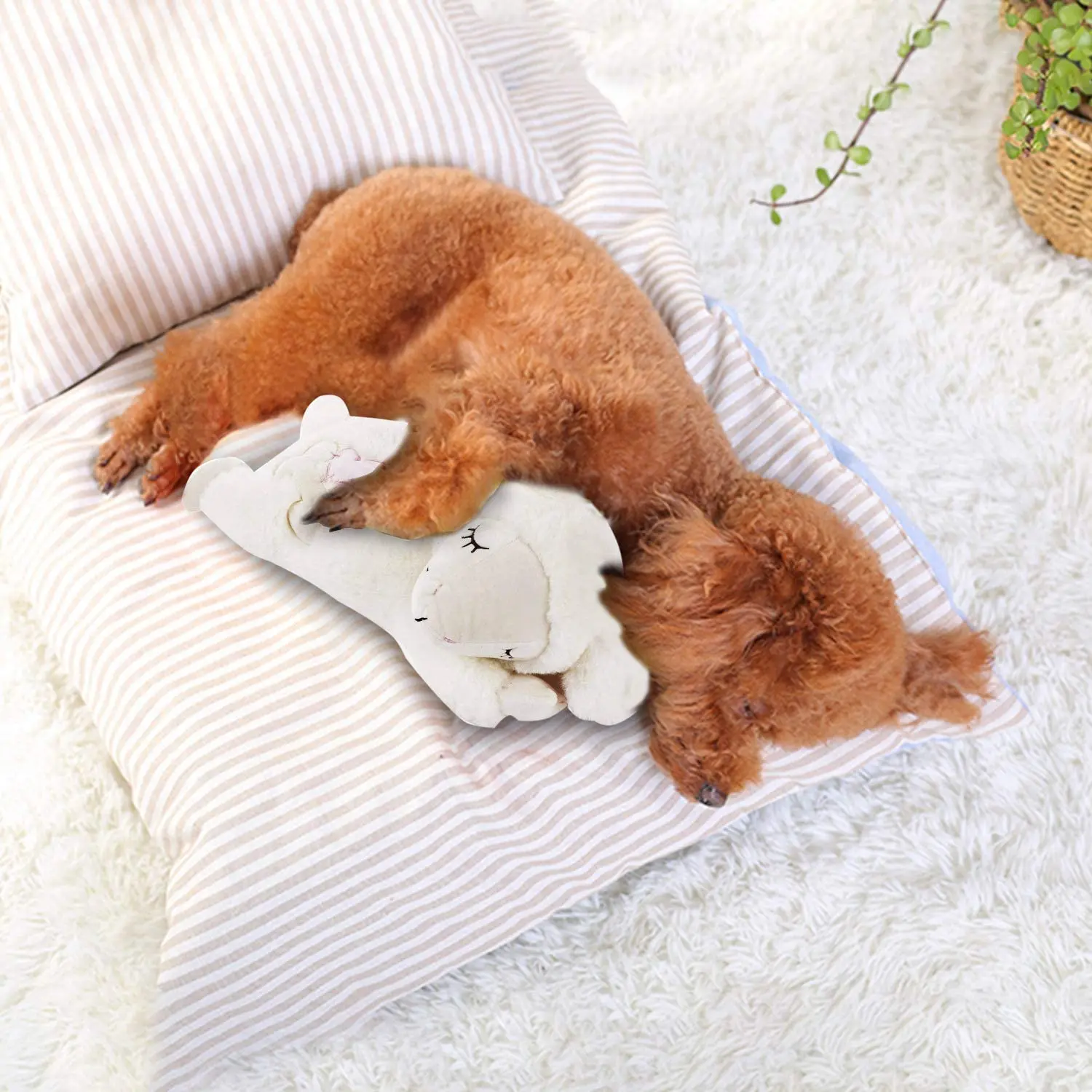 B13 Heartbeat Pillow Courage The Cowardly Dog Plush Toys Anti Stress Stuffed Pet Heart Beat