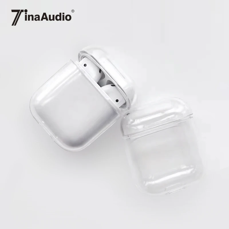 

Good quality Clear Protect cover Transparent Earphone PC case Clear shell for AirpodS case