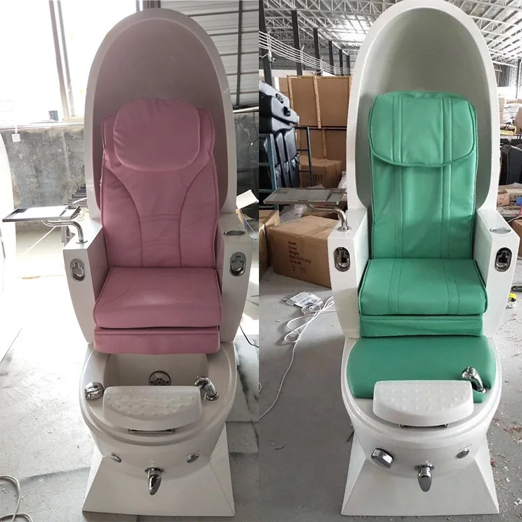 

Hot selling pedicure chair egg shaped pedicure spa chair with glass bowl, Customized