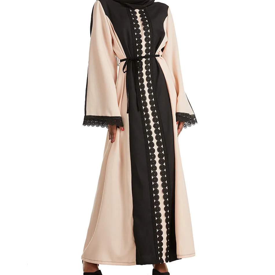 Formal Ramadan Muslim Dress Abaya Dubai Abayas for Women Clothing Long Sleeve Maxi Dresses Spring Autumn Wear