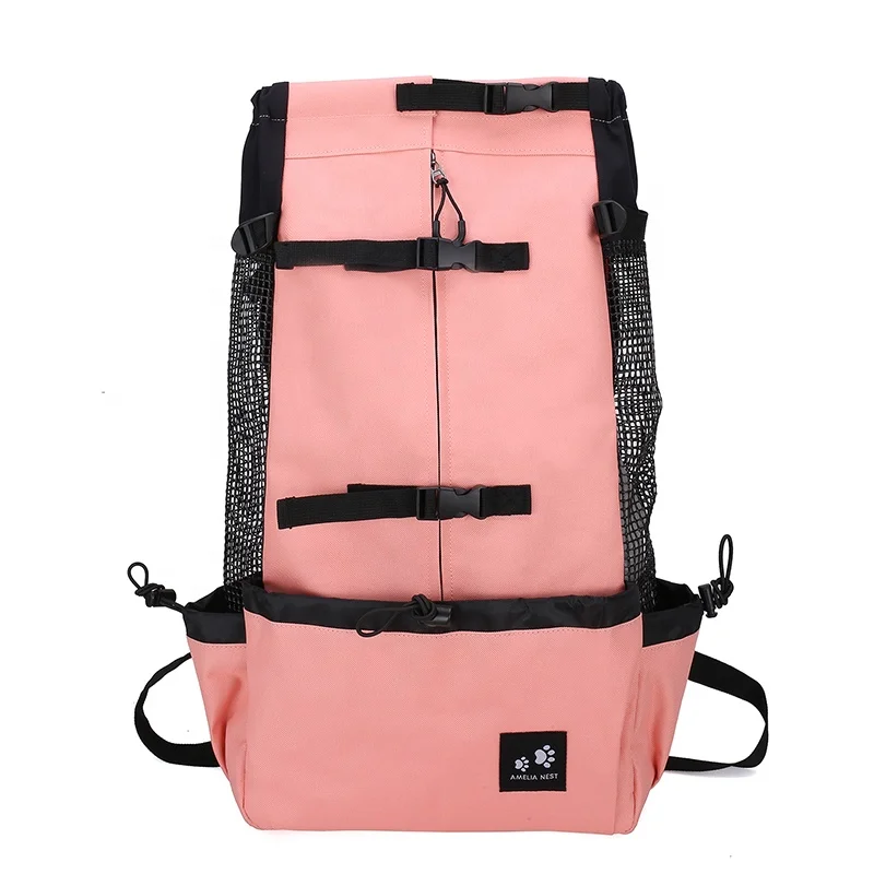

New Breathable Pet Dog Carrier Bag for Large Dogs Golden Retriever Bulldog Backpack Adjustable Big Dog Travel Bags Pets Products, Blue/black/gray/red csutomized color