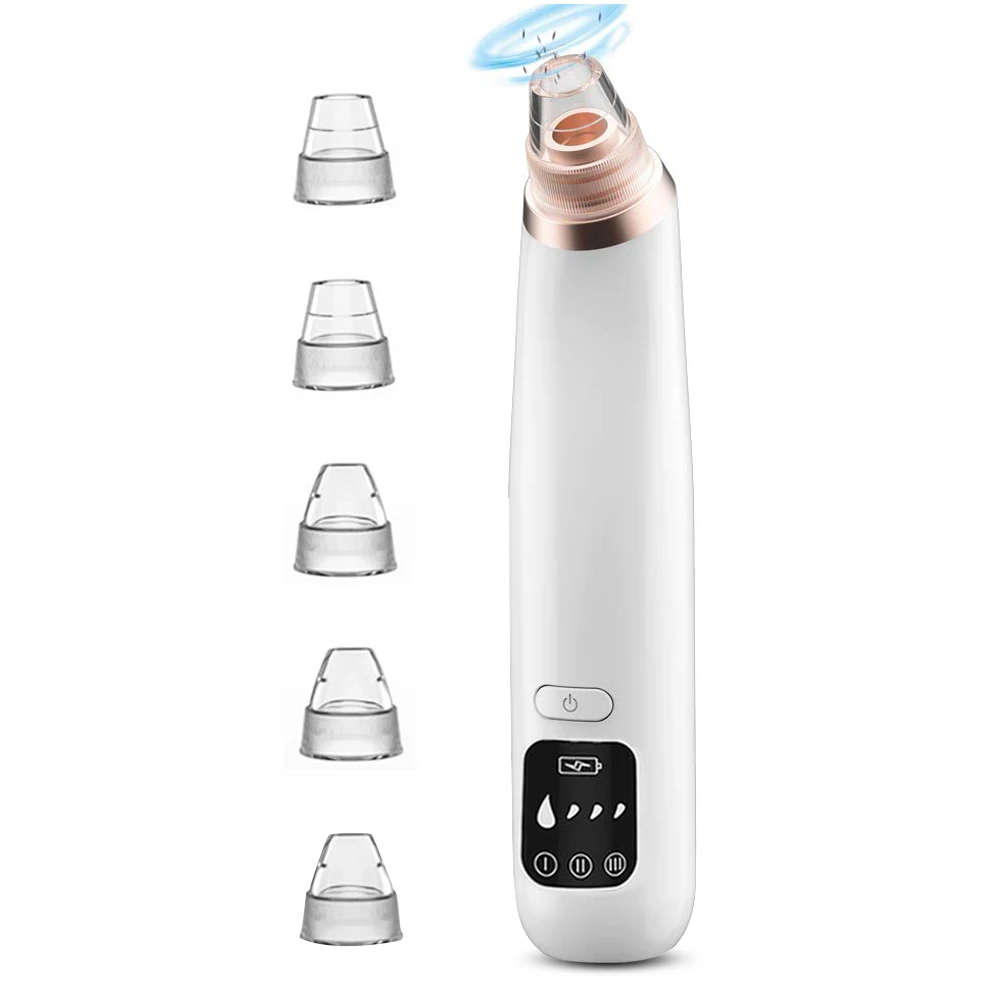 

Wholesale Heating Blackhead Remover Vacuum Pore Cleaner Remove Acne Instrument Aspirateur Point Noir Facial Cleansing Equipment