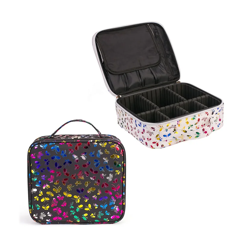 

Makeup kit for Girls Makeup Case Cosmetic Bag Brush Organizer and Storage Travel Make Up Box