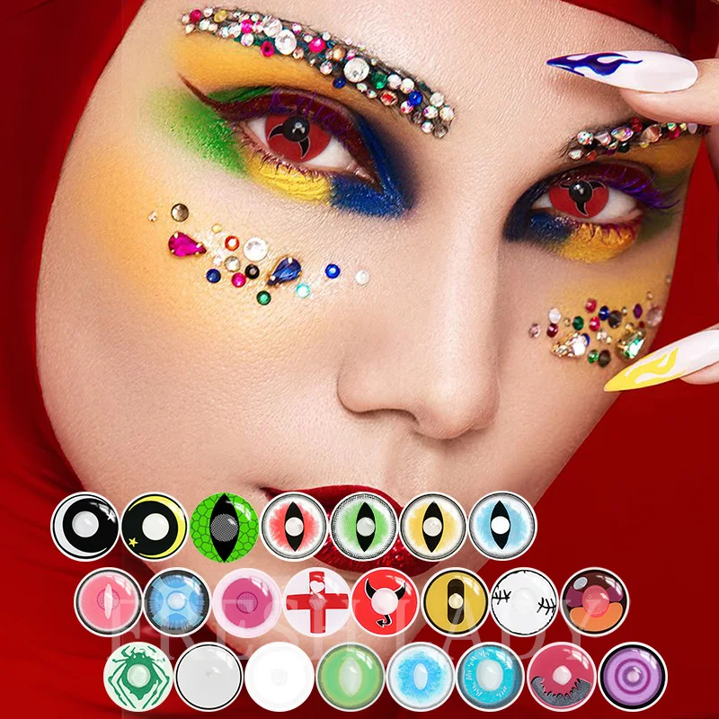 

Liangguo wholesale eye color lentes de contacto halloween Fresh Lady contact lenses