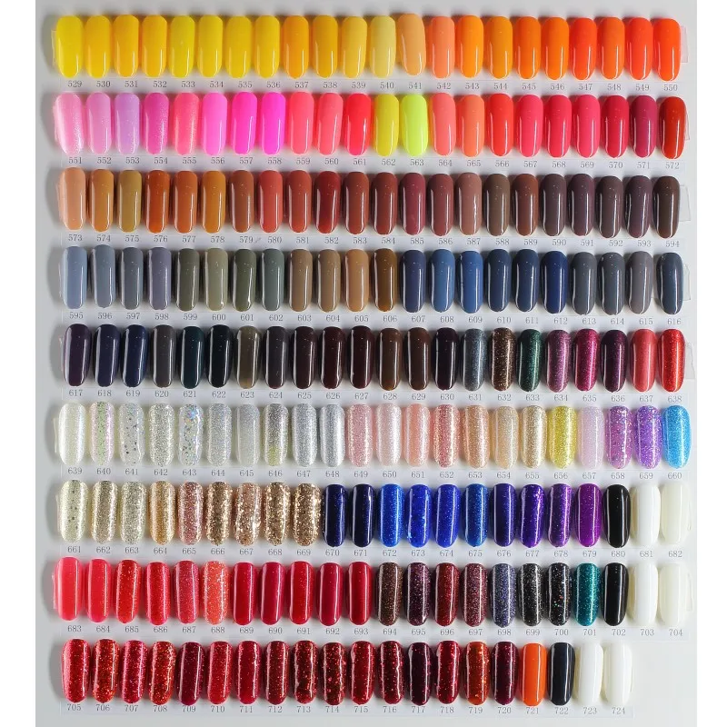 

Over 5000 Colors Buy Nail Gel Color Chart Display Brown Yellow Green Salon Nails UV Polish