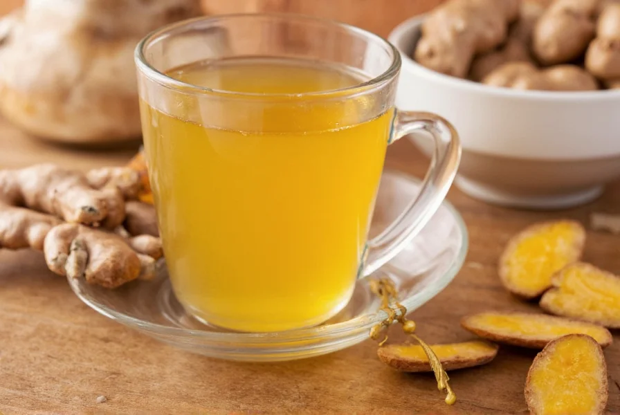 Comparison of fresh ginger root versus powdered ginger in tea preparation