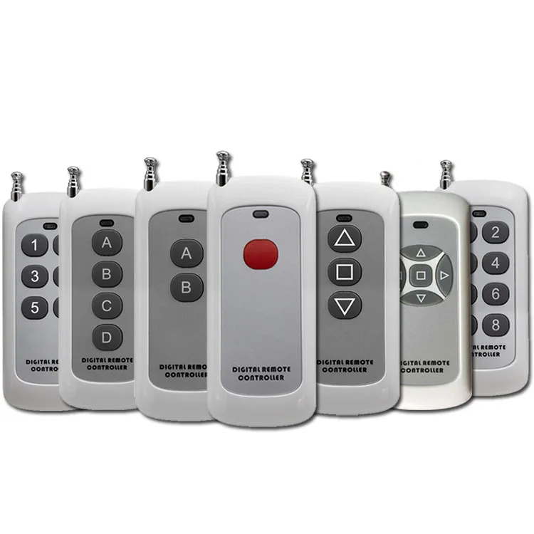 Small Size Long Range Remote Control 1/2/3/4/5/6/8 Button 315 433MHZ Transmitter RF ASK 2262 1527 Wireless Remote AG501
