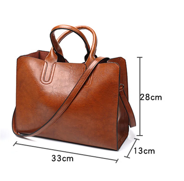 

Plain pu faux leather women casual square cross body over the shoulder big capacity carry tote handbags ladies fashion 2021