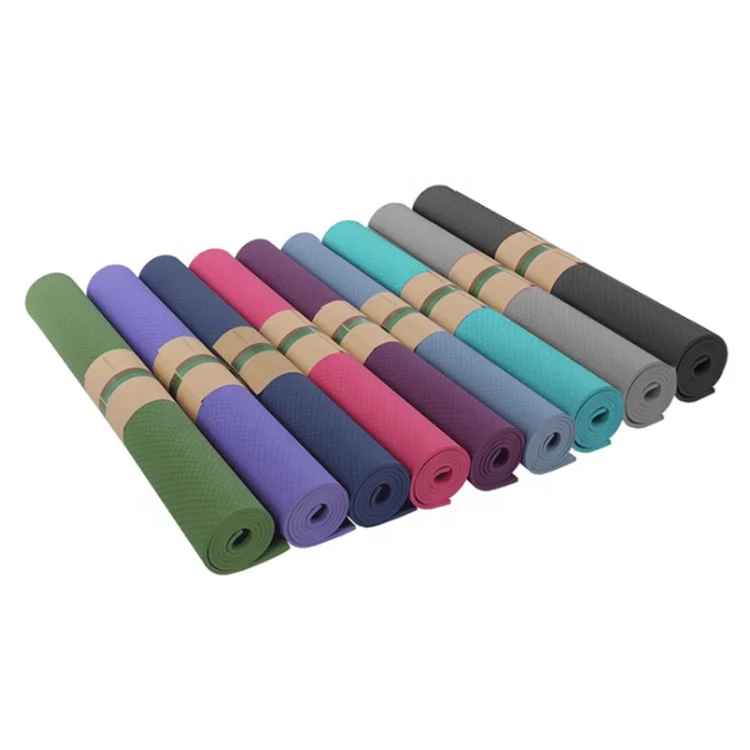 

Cheap Double thickened non-slip tpe custom logo yoga mat, Customized color