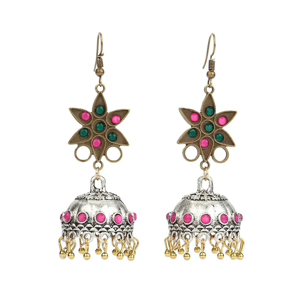 

Fashion Jewelry Women Earring Indian Style Gold Jhumka Earrings Design For Women And Girls Traditional Jewellery