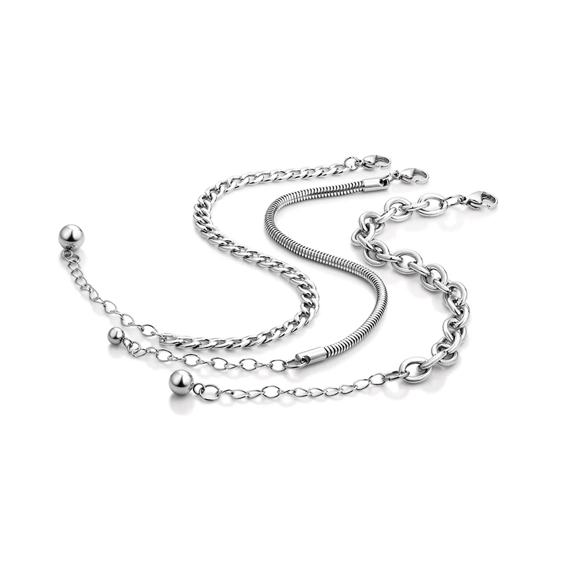 

DAYHAO Titanium Steel Bracelet Korean Fashion Cool O Chain Snake Nk Chain Custom Set Bracelet Spot Wholesale