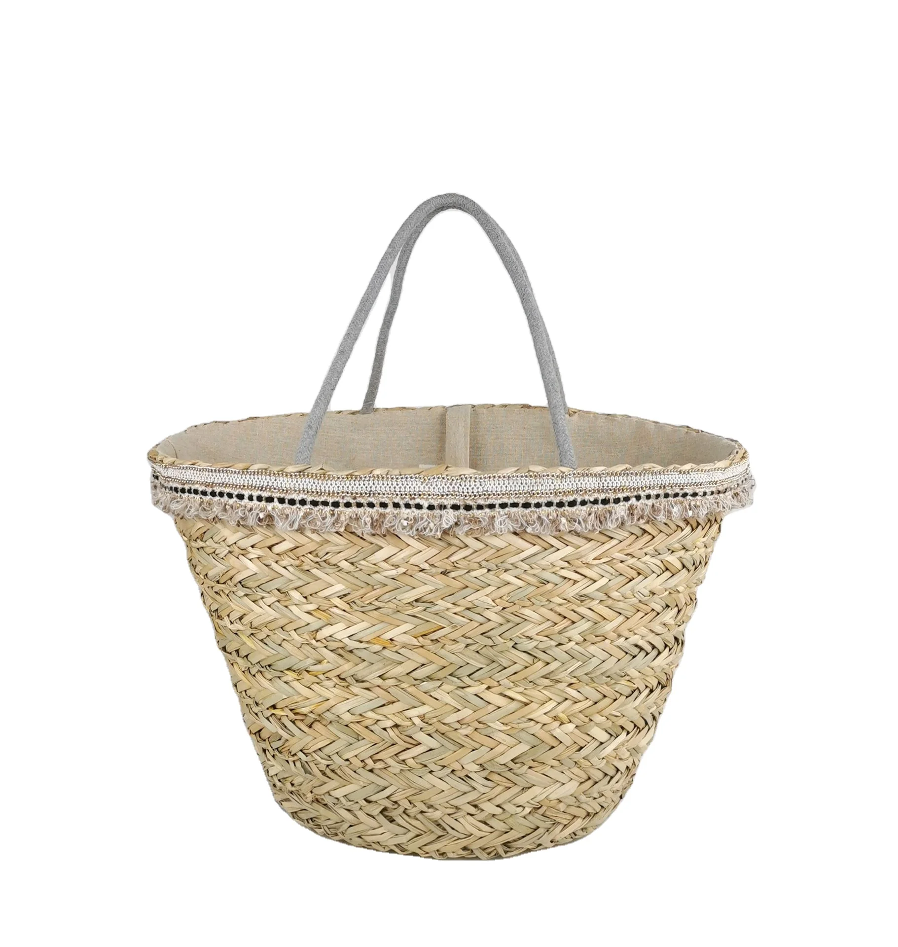

Ellyson wholesale summer beach vacation large capacity ladies aquatic woven messenger bag, Customized color