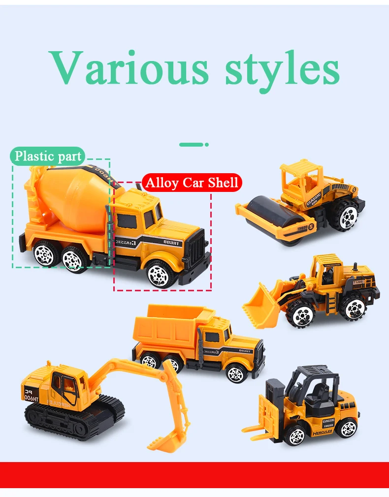 1-1 Alloy Loading Transporter Car Toy Suit Cargo Truck Large Container ...