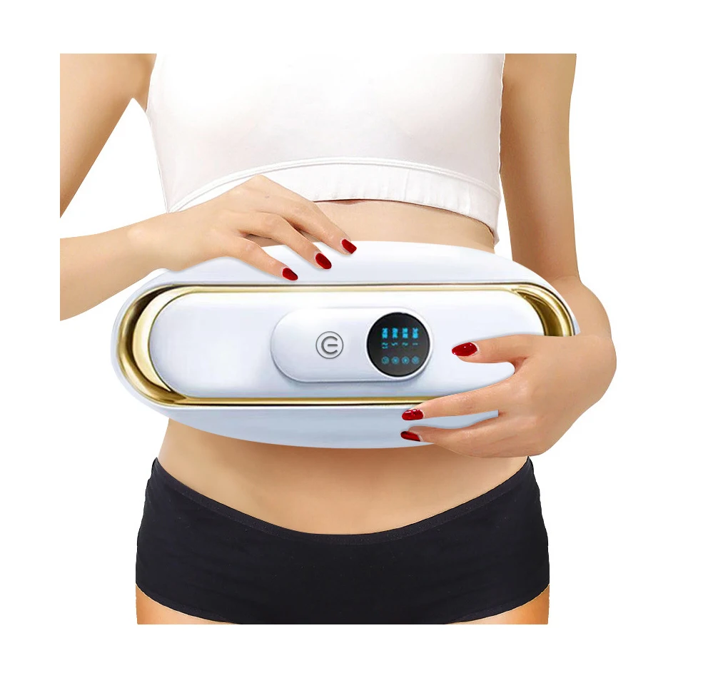 

Household Fitness Equipment Vibrating Massage Belt Weight Loss Waist Slimming Device Machine Magnet Shaker Machine, Green/white