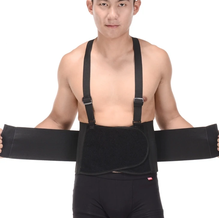

Maiket Factory Directly Wholesale Fitness Back Support Belt Waist Trainer Breathable Waist Support, Black