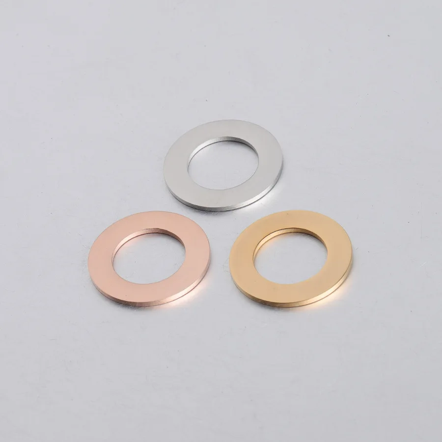 

Diameter 25mm Women DIY Jewelry Making Accessories Finding Ring Stainless Steel Washer Shape Pendant Charm For Necklace Bracelet, Gold,silver,rose gold