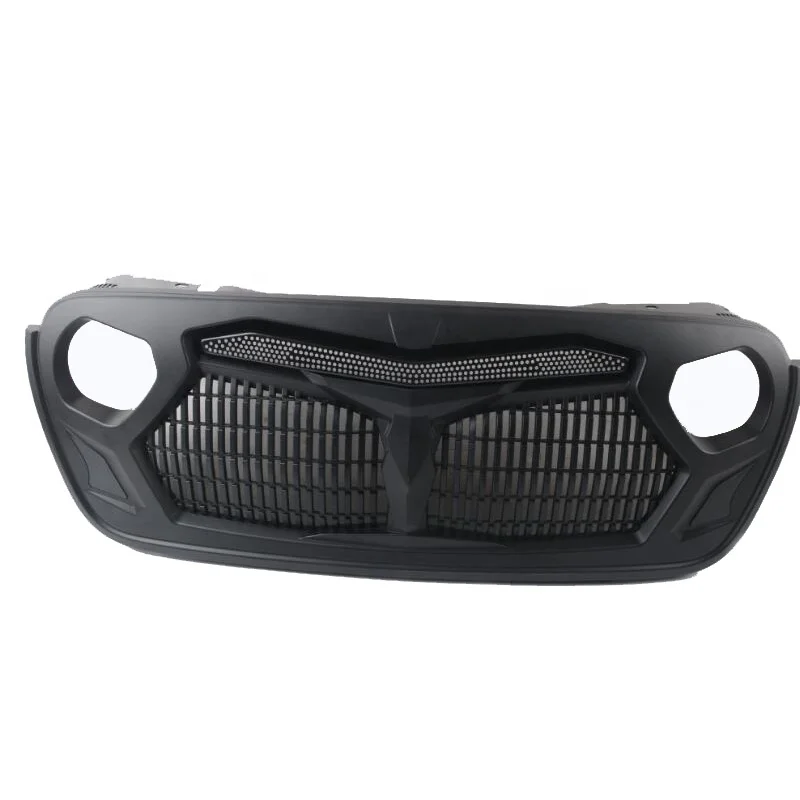 Front grille for Jeep Wrangler JL 2018+ accessories 4x4 offroad black grille for Jeep