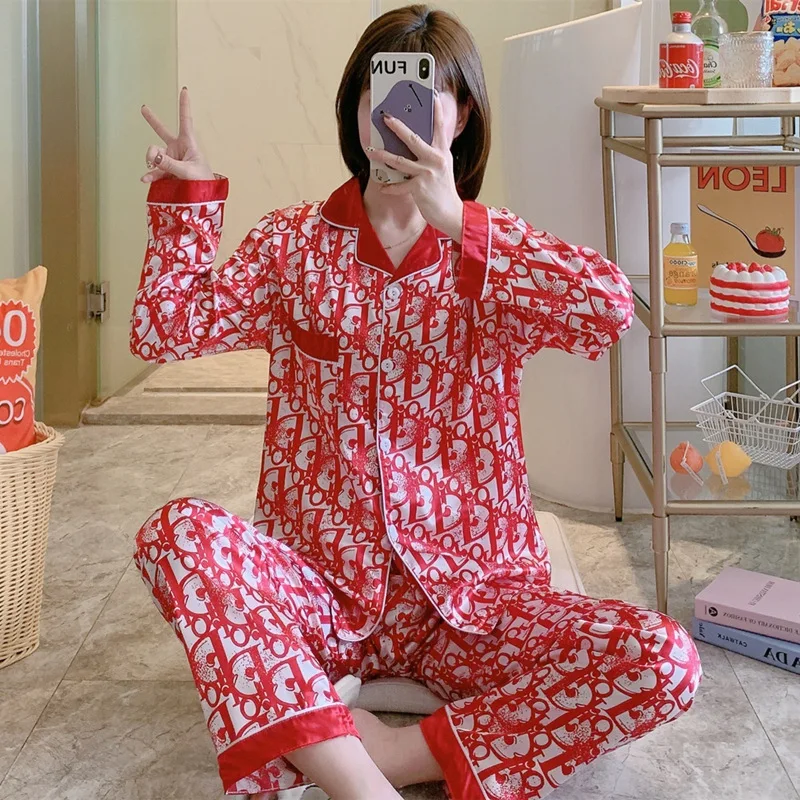 

Women's winter pajamas velvet long sleeves warm design inspired Plush women's pajamas