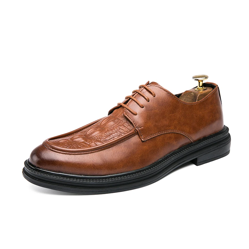

British style classic man leather shoe casual loafers dress shoes for men 2020