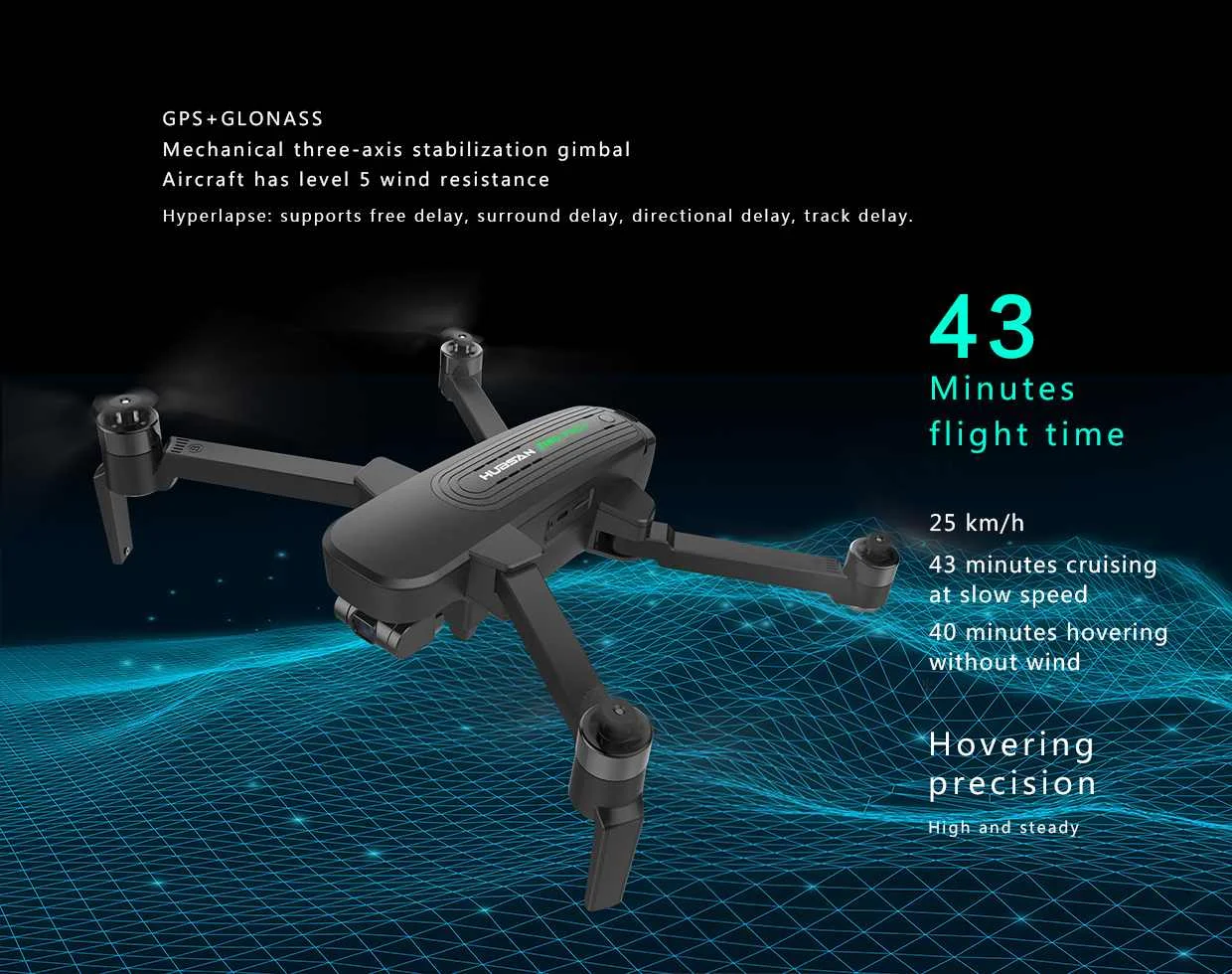 Combo Version Hubsan Zino Pro Plus Drone With 4k 30fps Camera 3-axis ...