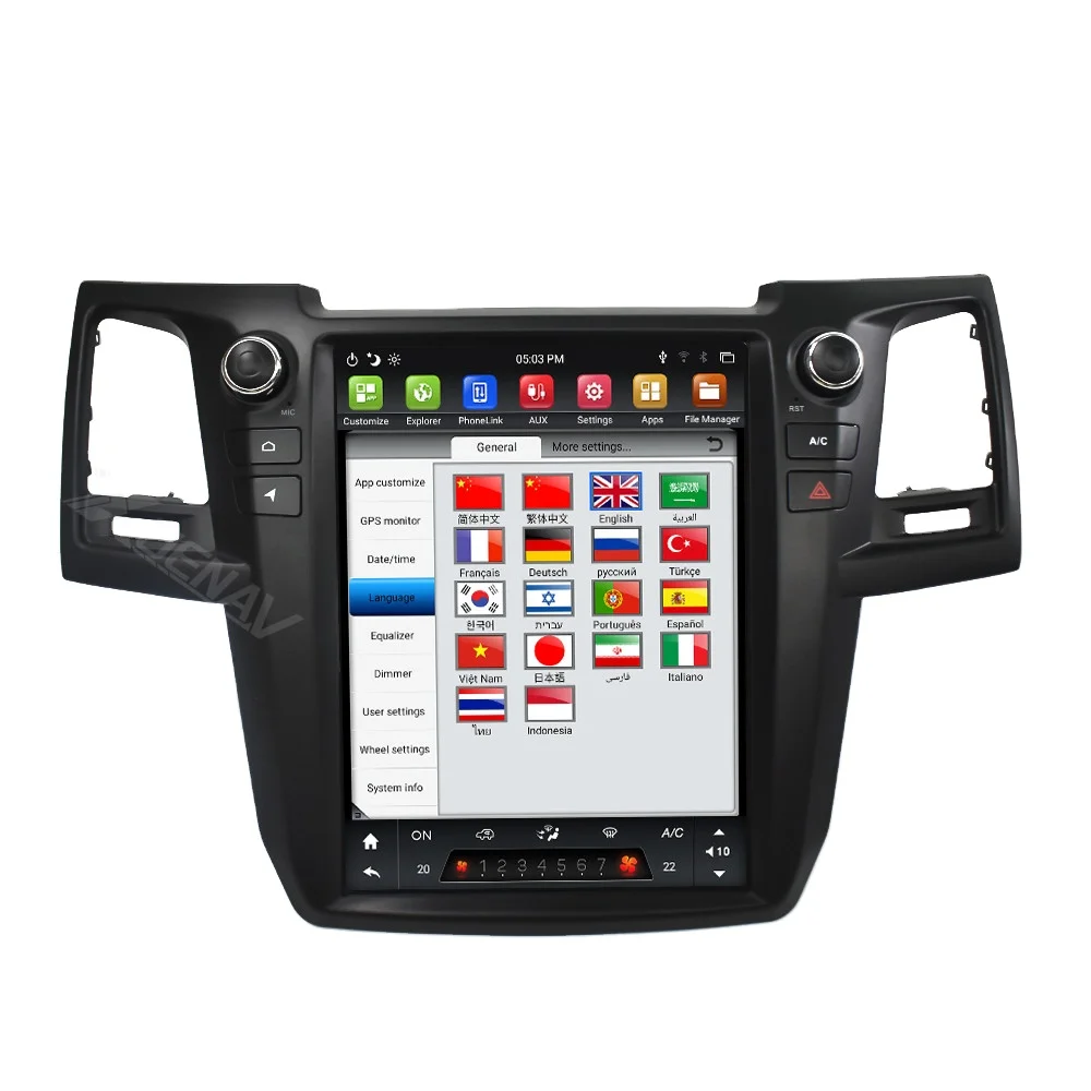 

Car stereo 2 din android For Toyota Fortuner Hilux 2008-2015 Radio Multimedia Stereo Player For Toyota Car GPS Navigation Stereo