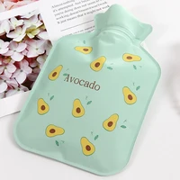 

2019 Fine PVC Material Cartoon Pattern Double Layer Waterproof Warm water bottle Hot Water Bag