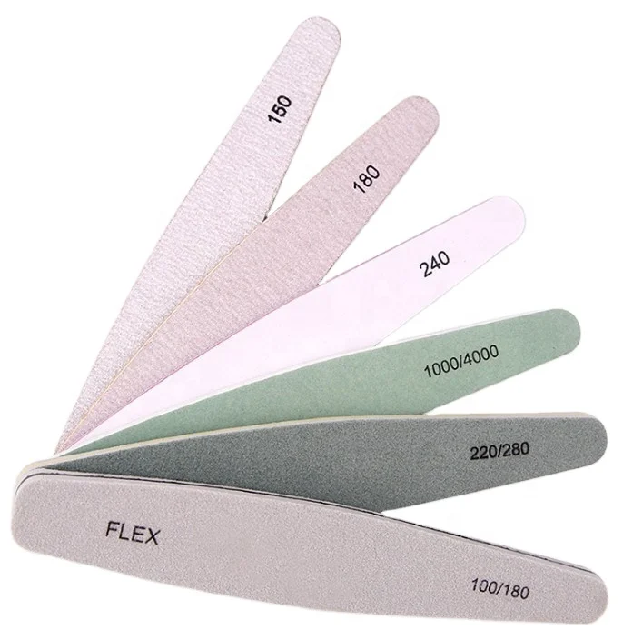 

Professional 6 pcs/box Cleaning Polished Private Label Nail Polishing File Buffer Set, Gray, other colors optional