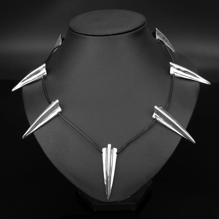 

Movie Superhero Black Panther Jewelry Wakanda King T'Challa Necklace for Cosplay